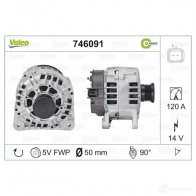 Генератор VALEO 1206145878 SG 12B050 746091 NIQ4RB - Изображение 4