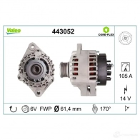 Генератор VALEO 1424242193 443052 3276424430526 F ORBA - Изображение 4