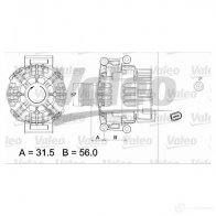 Генератор VALEO 437430 226478 2542 582 SG12B062 - Изображение 4