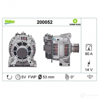 Генератор VALEO 1437850206 Z77 V5 200052 - Изображение 4