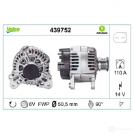 Генератор VALEO 1RU1 L 227468 3276424397522 439752 - Изображение 4