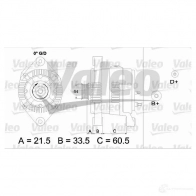 Генератор VALEO Chevrolet Niva 1 (21236) Внедорожник 1.8 4x4 125 л.с. 2007 – 2009 E UAAF 3276424374226 437422