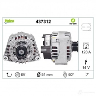 Генератор VALEO 437312 25 42320 SG12B024 226367 - Изображение 4
