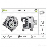 Генератор VALEO 226267 437116 25 42251 A14VI28 - Изображение 4