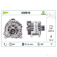 Генератор VALEO 3276424398161 P 3HMZ1 439816 227516 - Изображение 4