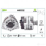 Генератор VALEO 3276424403322 1199253598 440332 HV IP9 - Изображение 4