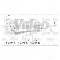 Генератор VALEO 254 2354 Renault Clio (BB, CB) 2 Хэтчбек 1.9 D (B/CB0E) 64 л.с. 1998 – 2005 A13VI259 437306