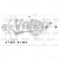 Генератор VALEO 26 25343 A13VI302 226535 437489 - Изображение 4