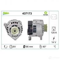 Генератор VALEO 254 2324 437173 SG12B025 226313 - Изображение 4