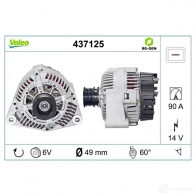 Генератор VALEO A13 VI100 A13VI135 437125 226276 - Изображение 4