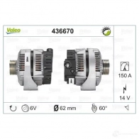 Генератор VALEO 226182 A14VI15+ 436670 A14V I15 - Изображение 3