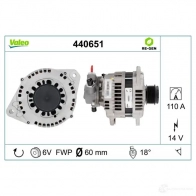 Генератор VALEO 3276424406514 440651 1205989932 1RJ96 Y - Изображение 4