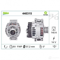 Генератор VALEO 3276424403155 K14 MIFT 1199253524 440315 - Изображение 4
