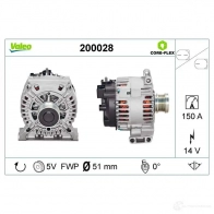 Генератор VALEO 1437850946 WBPE 9F7 200028 - Изображение 4