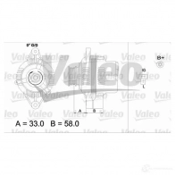 Генератор VALEO 3276424371546 437154 1205954396 55D 4P