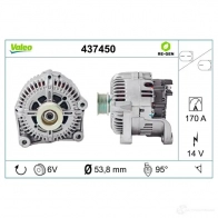 Генератор VALEO 2542 611 226496 2543304 437450 - Изображение 4