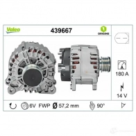 Генератор VALEO 227412 439667 3276424396679 6IQK Z - Изображение 4