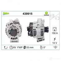 Генератор VALEO 1309520829 439915 N8V 56 3276424399151 - Изображение 4