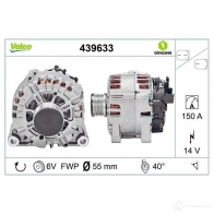 Генератор VALEO 227383 439633 H IVZNP 3276424396334 - Изображение 4