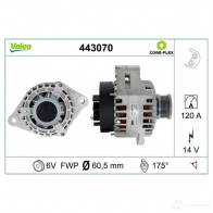 Генератор VALEO 443070 5Q G7DZ 1424242204 3276424430700 - Изображение 4