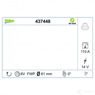 Генератор VALEO 437448 2 542737 2542830 226495 - Изображение 5