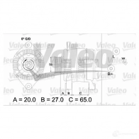 Генератор VALEO 437140 Renault Megane (BA) 1 Хэтчбек 1.9 D 94 л.с. 1996 – 2001 A11VI97 2542 231