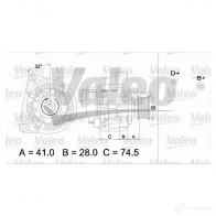 Генератор VALEO 254194 1 436700 A13VI180 Bmw 3 (E36) 3 Купе 3.2 M3 321 л.с. 1995 – 1999