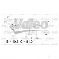 Генератор VALEO 225843 9AR2697D 9AR2 652F 436175