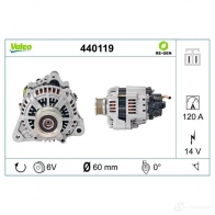 Генератор VALEO 227672 440119 E Z7VP 3276424401199 - Изображение 4