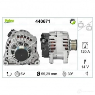 Генератор VALEO 440671 1199254530 3276424406712 JYU1H F - Изображение 4