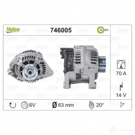 Генератор VALEO SG9MA 188 4Y79CSG 746005 1206142906 - Изображение 4