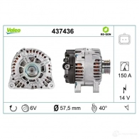Генератор VALEO 2542557 437436 226484 25424 72 - Изображение 5
