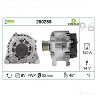 Генератор VALEO 1437853442 200288 C DERJ - Изображение 1
