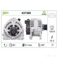 Генератор VALEO 437369 A13VI293 226418 254 2584 - Изображение 4