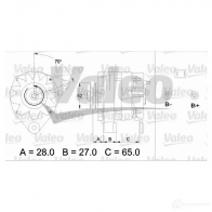 Генератор VALEO 433446 5140 12 225667 514012B - Изображение 5