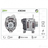 Генератор VALEO 225949 A11V I15 A11VI57 436344 - Изображение 2