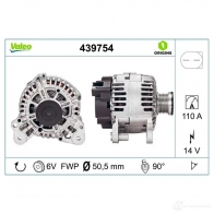 Генератор VALEO 3276424397546 439754 L U8YI 1199251656 - Изображение 5