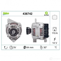 Генератор VALEO 436742 A13VI188 226238 2541 946 - Изображение 4