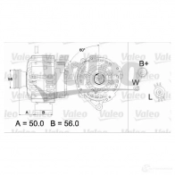 Генератор VALEO 437467 Audi A6 (C4) 1 Универсал 2.0 100 л.с. 1994 – 1997 260 0916 SG9MA124