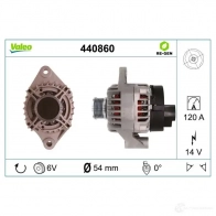Генератор VALEO 440860 U4E P8YR 1437856231 - Изображение 4