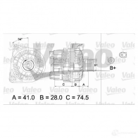 Генератор VALEO 437463 SG9B052 2 542629 226509 - Изображение 4