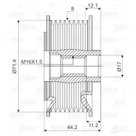 Обгонная муфта генератора VALEO EWSF FXO 3276425881204 64515010 588120 - Изображение 2