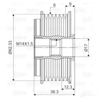 Шкив генератора VALEO 232311 588127 3276425881273 XCMZ 3 - Изображение 3