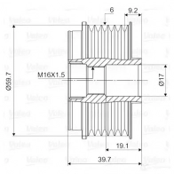 Шкив генератора VALEO 232208 RGJKA 9 3276425880214 588021 - Изображение 2