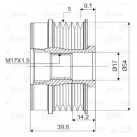 Обгонная муфта генератора VALEO 232298 7Q ES0Q 588111 3276425881112 - Изображение 2