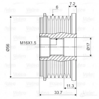 Обгонная муфта генератора VALEO I A4DLS6 3276425881044 232291 588104 - Изображение 2
