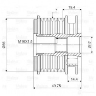 Обгонная муфта генератора VALEO C85T RP 232239 588052 3276425880528 - Изображение 2