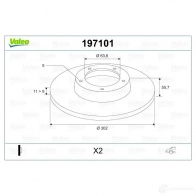 Тормозной диск VALEO S UDBPNW 197101 1205862692 3276421970971 - Изображение 2