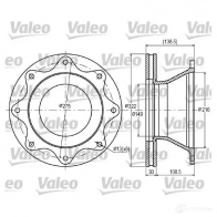 Тормозной диск VALEO 3276421870554 187055 220156 O6ZSM 8L
