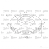 Тормозной диск VALEO MH RYP 3276421975495 Bmw X4 (F26) 1 Кроссовер 3.0 xDrive 30 d 211 л.с. 2014 – 2018 197575